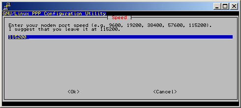 gnu-modem speed