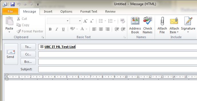 Outlook ML Compose